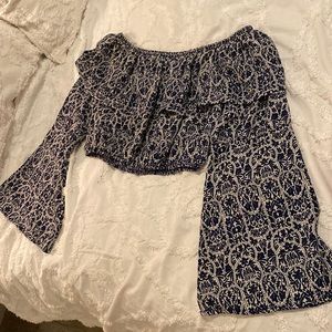 Cute off the shoulder crop top